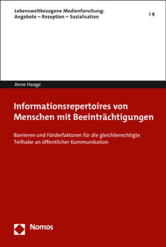 Informationsrepertoires von Menschen mit Beeinträchtigungen