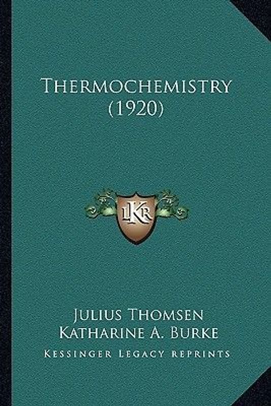 Thermochemistry (1920)