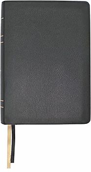 Holy Bible: LSB, Black Faux Leather, Inside Column Reference, Paste-down