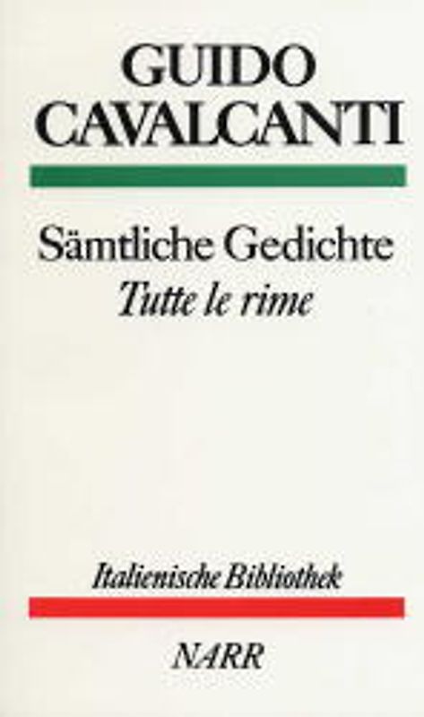 Sämtliche Gedichte /Tutte le rime