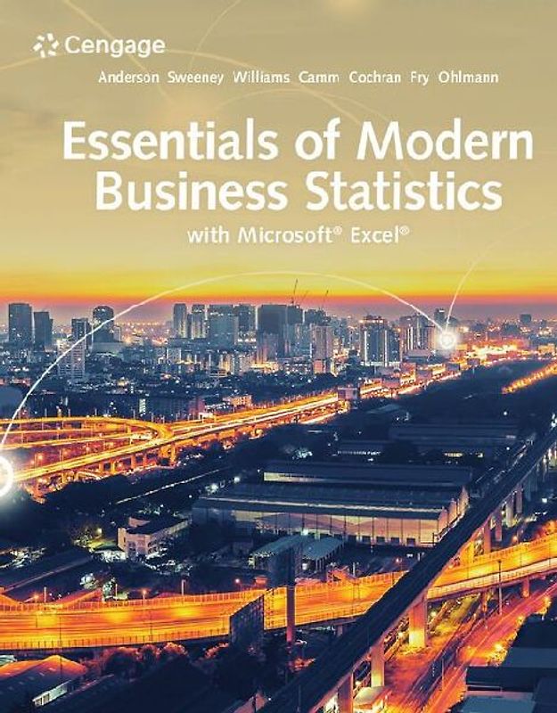 Essentials of Modern Business Statistics with Microsoftâ Excelâ