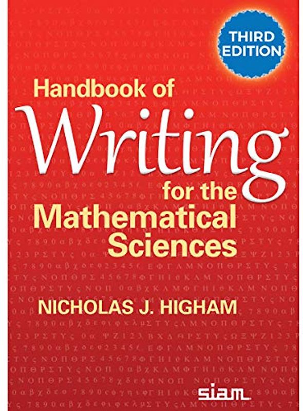 Handbook of Writing for the Mathematical Sciences