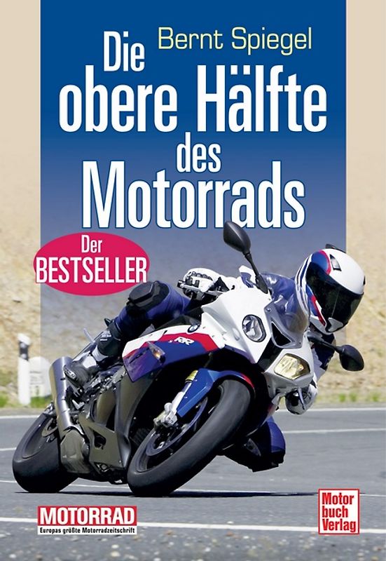 Die obere Hälfte des Motorrads