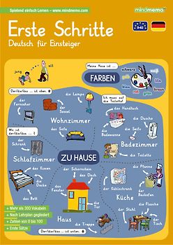 mindmemo Lernfolder - Erste Schritte - Deutsch für Anfänger - spielend Deutsch lernen