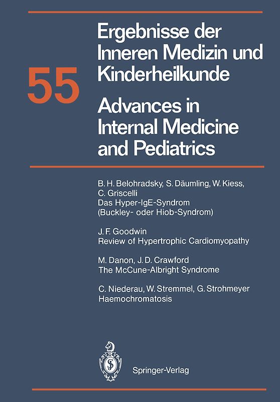 Ergebnisse der Inneren Medizin und Kinderheilkunde / Advances in Internal Medicine and Pediatrics