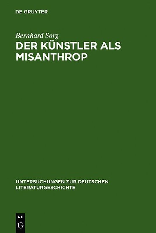 Der Künstler als Misanthrop
