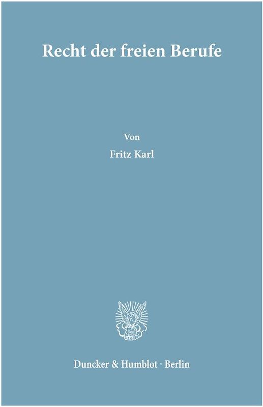 Recht der freien Berufe.