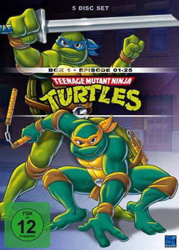 Teenage Mutant Ninja Turtles - Box 1: Episoden 01-25 (5 Disc Set) DVD