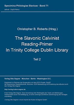 The Slavonic Calvinist Reading-Primer in Trinity College Dublin Library