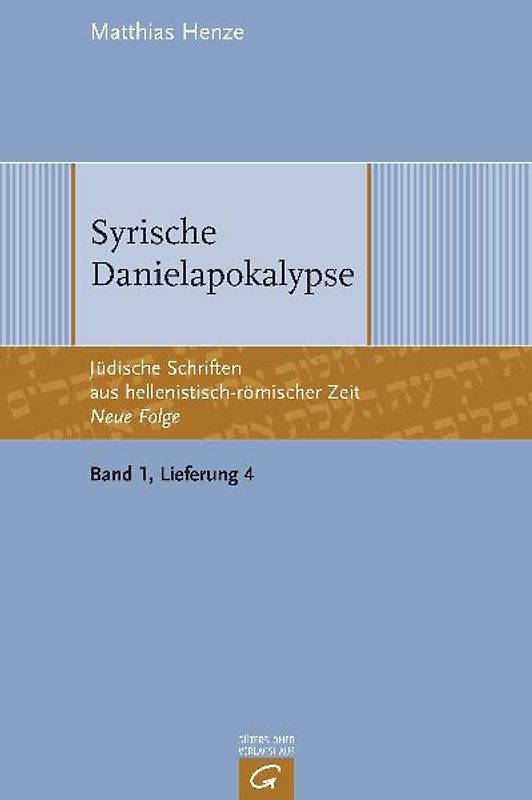 Jüdische Schriften aus hellenistisch-römischer Zeit - Neue Folge... / Syrische Danielapokalypse