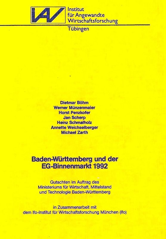 Baden-Württemberg und der EG-Binnenmarkt 1992