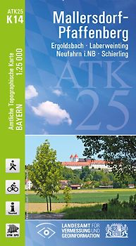 ATK25-K14 Mallersdorf-Pfaffenberg (Amtliche Topographische Karte 1:25000)