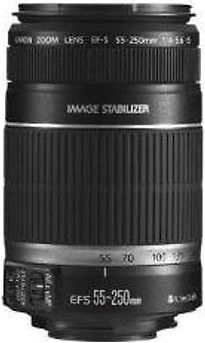 Image of Canon EF-S 55-250 mm F4.0-5.6 IS 58 mm filter (geschikt voor Canon EF-S) zwart (Refurbished)