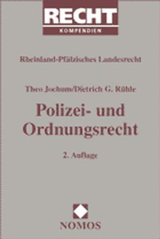 Polizei- und Ordnungsrecht