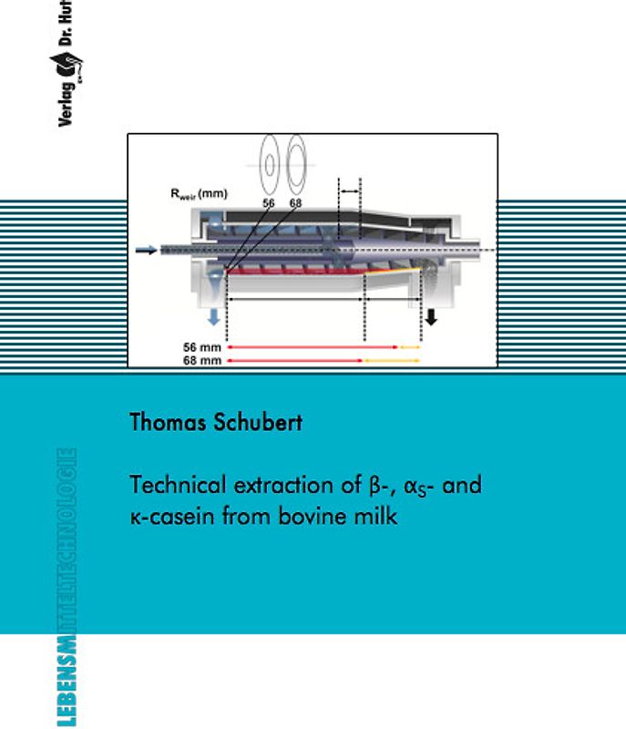 Technical extraction of beta- , alphaS- and kappa-casein from bovine milk
