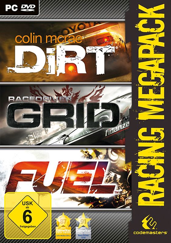 Racing Megapack: Colin MCrae Dirt / Racedriver Grid / Fuel PC Spiele