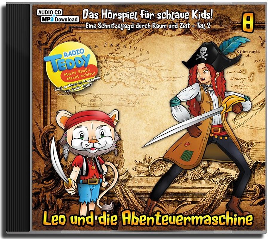 Leo und die Abenteuermaschine / Leo und die Abenteuermaschine Folge 8. Das Hörspiel für schlaue Kids / Eine Schnitzeljagd durch Raum und Zeit Teil 2 - Matthias Arnold  [Audio CD]