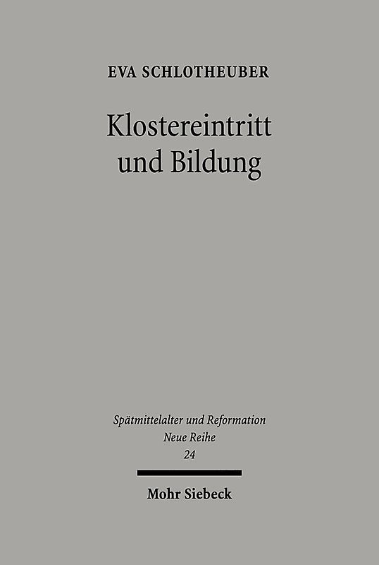 Klostereintritt und Bildung