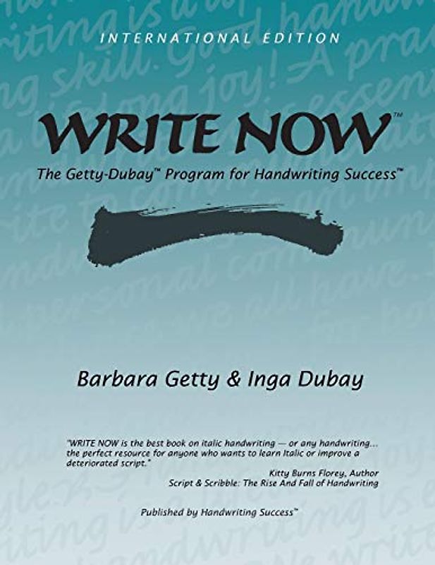 WRITE NOW: The Getty-Dubay Program for Handwriting Success