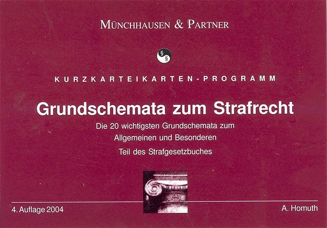 Grundschemata Strafrecht