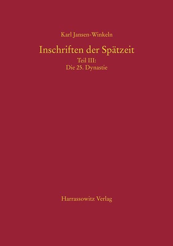 Inschriften der Spätzeit