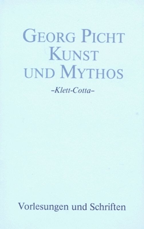 Vorlesungen und Schriften. Studienausgabe / Kunst und Mythos