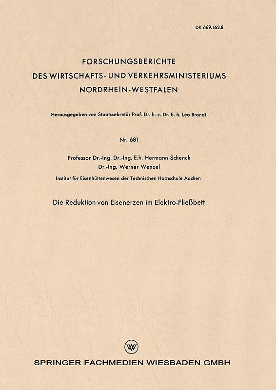Die Reduktion von Eisenerzen im Elektro-Fließbett