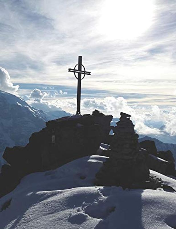Mein Gipfellogbuch: Das Bergtouren Tagebuch zum selber ausfüllen ♦ Wandertagebuch für die schönsten Wanderungen, Aussichten und Erinnerungen ♦ A4+ Format ♦ Motiv: Gipfelkreuz