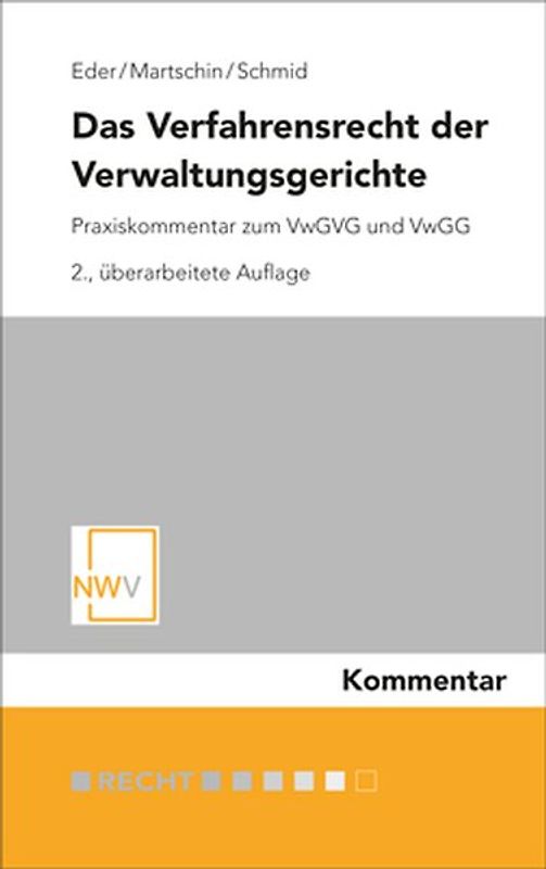 Das Verfahrensrecht der Verwaltungsgerichte