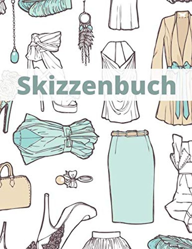 Skizzenbuch: Sketch Buch, Zeichenbuch | Großes Format | Schreiben, Zeichnen, Malen, Lettering, Sketchnotes | Modethema |100 Seiten | Geeignet für alle ... Handlettering (Zeichen & Skizzenbuch, Band 1)