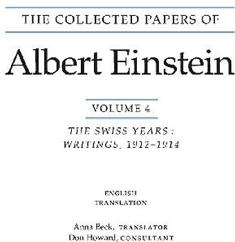 The Collected Papers of Albert Einstein, Volume 4 (English)