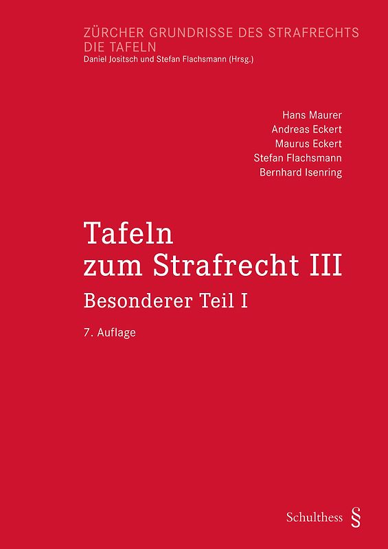 Tafeln zum Strafrecht III