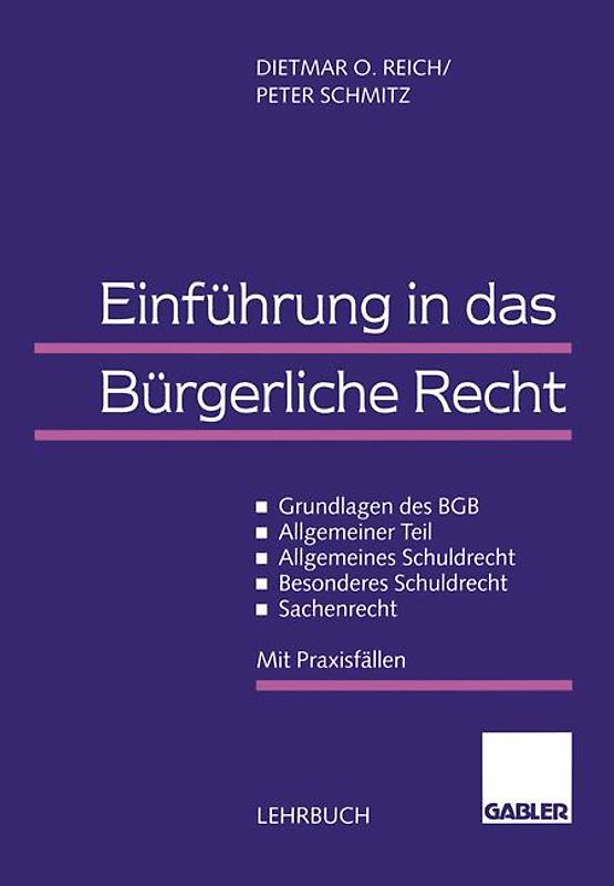Einführung in das Bürgerliche Recht