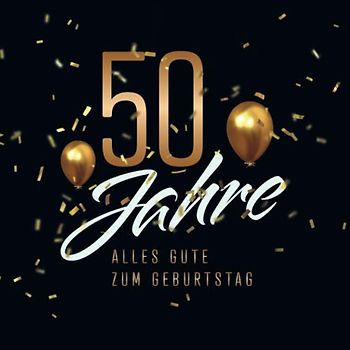 50 Jahre – Alles Gute zum Geburtstag: Gästebuch für die Feier zum 50. Geburtstag · Zum schriftlichen Festhalten von Botschaften und Glückwünschen der Gäste · 80 liebevoll verzierte Blankoseiten