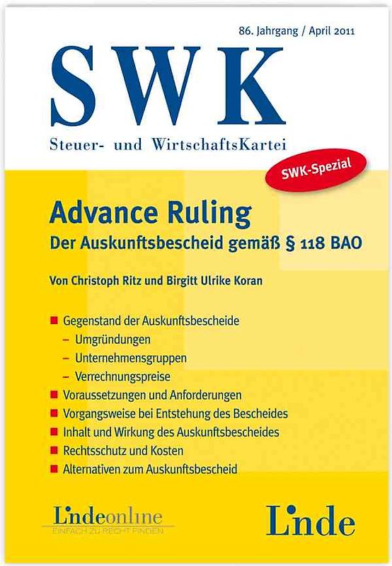 SWK-Spezial Advance Ruling