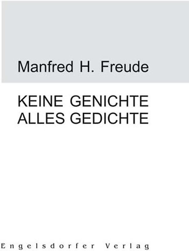 Keine Genichte Alles Gedichte