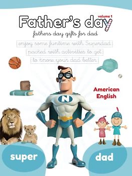 FATHER'S DAY: Fathers day gifts for dad. Enjoy some funtime with Superdad packed with activities to get to know your dad better. Activity books for kids (Lola Pirindola)