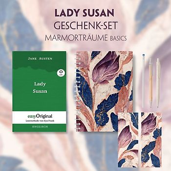 Lady Susan Geschenkset (Softcover + Audio-Online) + Marmorträume Schreibset Basics