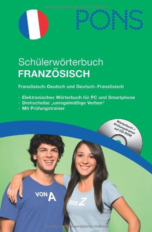 PONS Schülerwörterbuch Französisch mit CD-ROM für die Schule