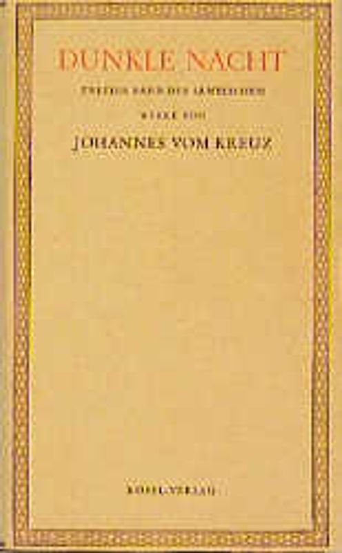 Sämtliche Werke / Dunkle Nacht