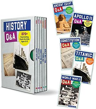 History Q&A 5 Book Box Set: 875+ Fascinating Facts for Kids Ages 8-12