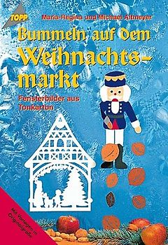 Bummeln auf dem Weihnachtsmarkt. Fensterbilder