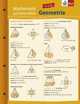 Mathematik auf einen Blick. Geometrie