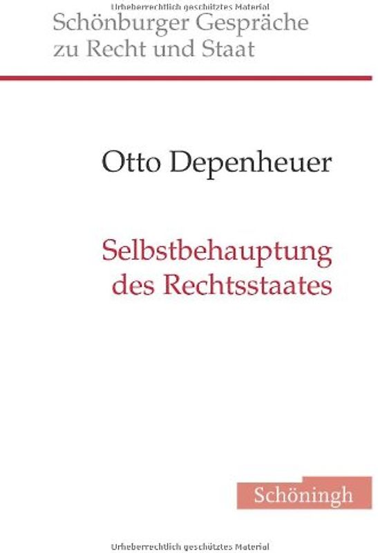 Selbstbehauptung des Rechtsstaates