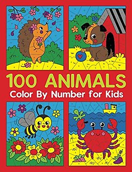 100 ANIMALS Color by Number for Kids
