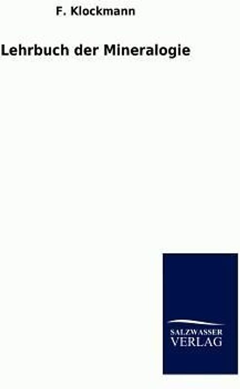 Lehrbuch der Mineralogie