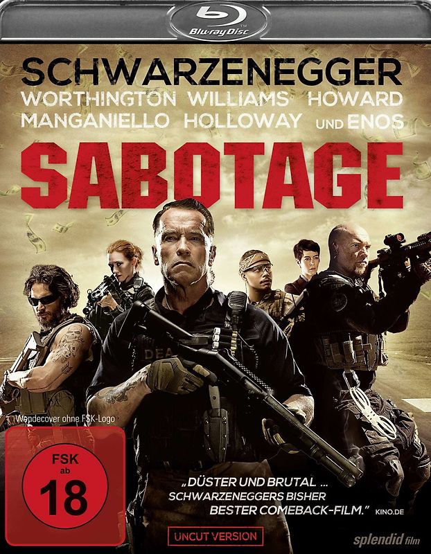 Sabotage-Uncut Version Blu-ray Disc