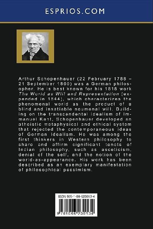 The Essays of Arthur Schopenhauer