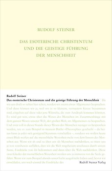 Das esoterische Christentum und die geistige Führung der Menschheit