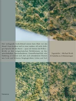 Tagestiefen. 40 Gedichte zu 4 Dämmerungen